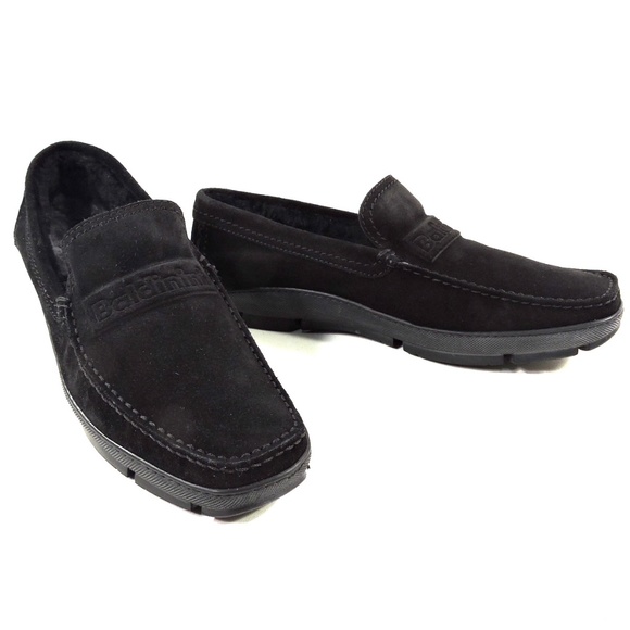 Baldinini??Men\'s Black Suede Winter Loafers 41.5 main image 8